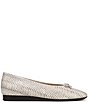 Vionic Larissa Python Print Leather Bow Detail Ballet Flats - Image 2