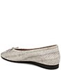 Vionic Larissa Python Print Leather Bow Detail Ballet Flats - Image 4
