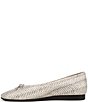 Vionic Larissa Python Print Leather Bow Detail Ballet Flats - Image 5