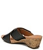 Color:Black - Image 4 - Leticia Leather Cross Band Sandals