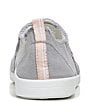 Color:Light Grey - Image 3 - Malibu Canvas Frayed Washable Slip-On Sneakers