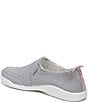 Color:Light Grey - Image 4 - Malibu Canvas Frayed Washable Slip-On Sneakers