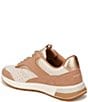 Color:Macaroon - Image 4 - Nova Suede Detail Lace-Up Sneakers