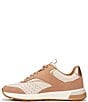 Color:Macaroon - Image 5 - Nova Suede Detail Lace-Up Sneakers