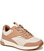 Color:Macaroon - Image 1 - Nova Suede Detail Lace-Up Sneakers
