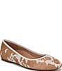 Vionic Orinda Calf Hair Animal Print Square Toe Ballet Flats - Image 1