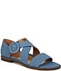 Color:Captains Blue - Image 1 - Pacifica Leather Banded Sandals