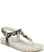 Vionic Palisades Snake Print Leather T-strap Sandals - Image 1
