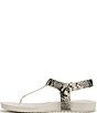 Vionic Palisades Snake Print Leather T-strap Sandals - Image 5