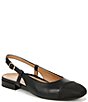 Vionic Petaluma Leather Slingback Cap Toe Flats - Image 1