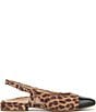 Vionic Petaluma Leopard Print Suede Slingback Cap Toe Flats - Image 2