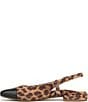 Vionic Petaluma Leopard Print Suede Slingback Cap Toe Flats - Image 5