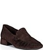 Vionic Pilar Suede Ruched Toe Loafers - Image 1