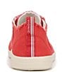 Color:Red - Image 3 - Pismo Canvas Washable Slip-On Sneakers