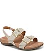 Vionic Reese Textured Buckle Hardware Banded Slingback Sandals - Image 1