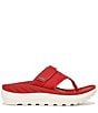 Color:Red - Image 2 - Restore Recovery Platform Thong Sandals