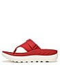 Color:Red - Image 4 - Restore Recovery Platform Thong Sandals