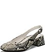 Vionic Reyes Snake Embossed Leather Slingback Pumps - Image 6
