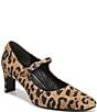 Vionic Samira Leopard Print Suede Mary Jane Pumps - Image 1
