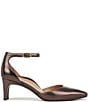 Vionic Scarlett Metallic Leather Ankle Strap Dress Pumps - Image 2