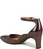 Vionic Scarlett Metallic Leather Ankle Strap Dress Pumps - Image 4