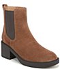 Vionic Tallulah Suede Block Heel Booties - Image 1