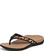 Vionic Tide II Leopard Print Suede and Leather Thong Sandals - Image 6