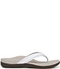 Color:White - Image 2 - Tide Patent Leather Thong Sandals