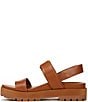 Color:Tan - Image 4 - Torrance Leather Lug Sole Platform Sandals