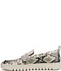 Vionic Uptown Leather Snake Print Packable Penny Loafers - Image 5