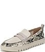 Vionic Uptown Leather Snake Print Packable Penny Loafers - Image 6