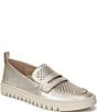 Vionic Uptown Perforated Leather Packable Travel Penny Loafers - Image 1