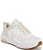 Color:White/Cream - Image 1 - Walk Strider Leather and Mesh Performance Walking Sneakers