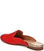 Color:Red - Image 4 - Willa Suede Slip-On Mules