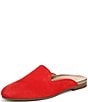 Color:Red - Image 6 - Willa Suede Slip-On Mules