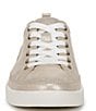 Color:Gold Metallic - Image 6 - Winny Leather Detail Lace-Up Sneakers