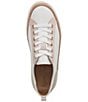 Color:White/Gold - Image 6 - Winny Leather and Suede Colorblock Sneakers