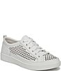 Vionic Winny Perforated Leather Lace-Up Sneakers - Image 1