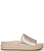Vionic Yasmina Leather Platform Espadrille Slide Sandals - Image 2