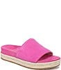 Vionic Yasmina Suede Platform Espadrille Slide Sandals - Image 1
