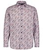 Visconti Big & Tall Digital Floral Paisley Print Long Sleeve Shirt, Color:Multi - Image 1
