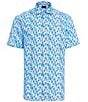 Visconti Big & Tall Drinks Print Stretch Short Sleeve Woven Shirt, Color:Multi - Image 1