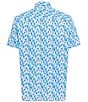 Visconti Big & Tall Drinks Print Stretch Short Sleeve Woven Shirt, Color:Multi - Image 2