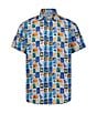 Visconti Big & Tall Multi-Color Print Stretch Short Sleeve Woven Shirt, Color:Multi - Image 1