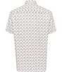 Visconti Multi Circle Print Stretch Short Sleeve Woven Shirt, Color:Multi - Image 2