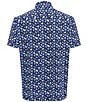 Visconti Puzzle Print Stretch Short Sleeve Woven Shirt - Image 2