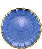 Color:Cobalt - Image 1 - Viva by Vietri Baroque Glass Dinner Plate