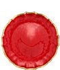 Color:Red - Image 1 - Viva by Vietri Baroque Glass Dinner Plate