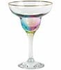 VIETRI Viva by VIETRI Rainbow Multi Margarita Glass, Color:Multi - Image 1