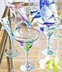 VIETRI Viva by VIETRI Rainbow Multi Margarita Glass, Color:Multi - Image 2